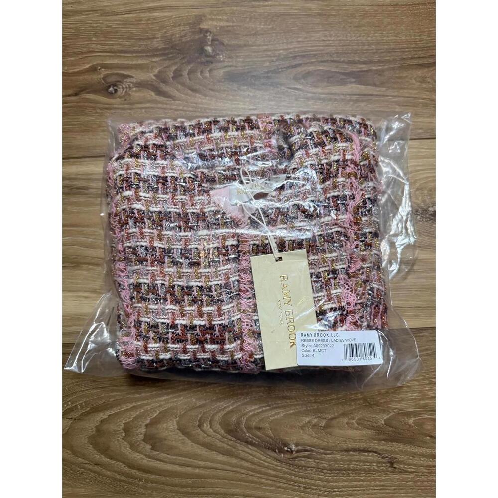 NWT! Ramy Brook Reese Dress in Blush Multi Size 4 - Picture 2 of 6